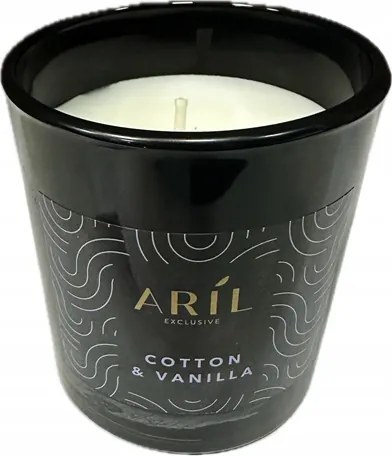 Aril Paraffin illatgyertya Cotton &amp; Vanilla üvegben