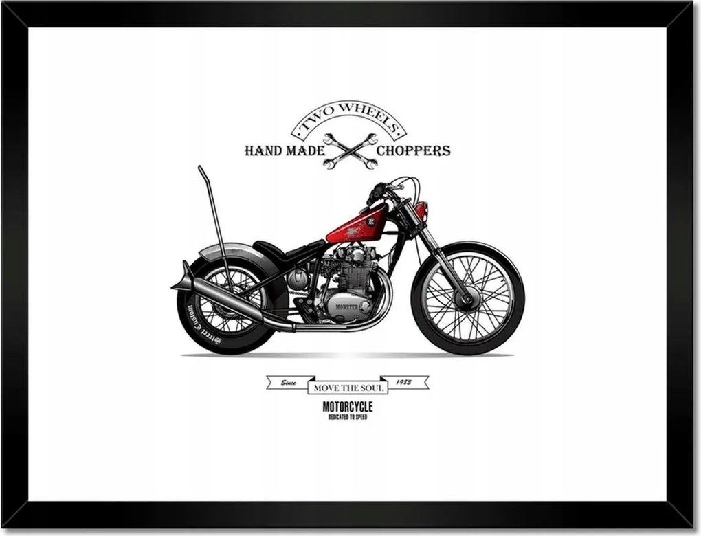 Poszterek keretben 40x30 Motorkerékpár Antik Vintage