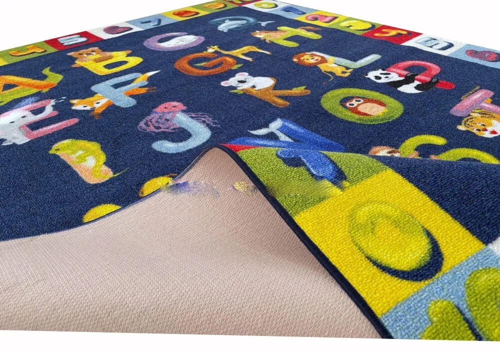 Daróc ABC gyerekszőnyeg 133 x 180 cm kék