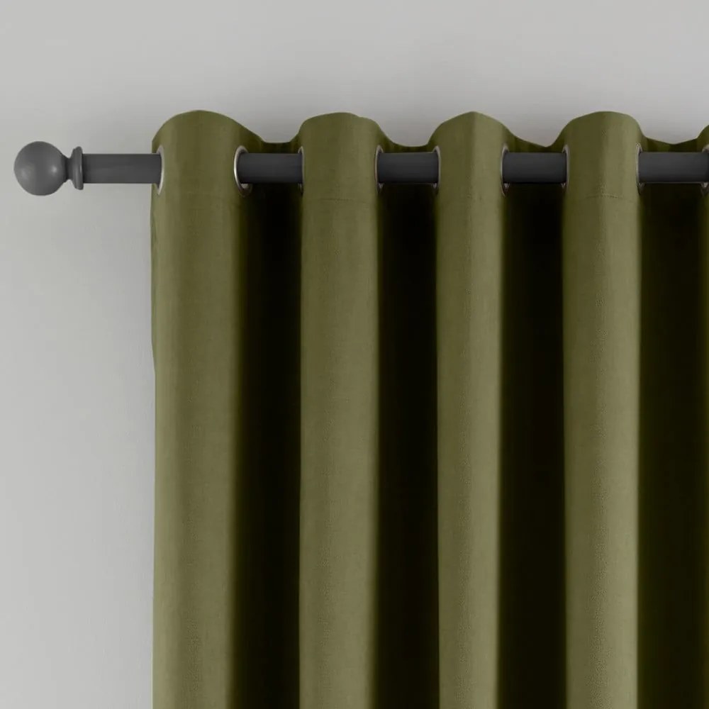 Khaki sötétítő-termo függöny ajtóra 117x213 cm Wilson – Catherine Lansfield