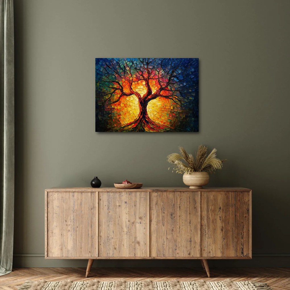 Kép - Az élet fája mozaikban (70x50 cm)