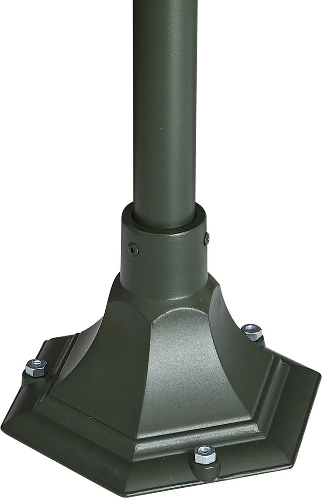 Klasszikus kültéri lámpás sötétzöld 135cm IP44 - Berta