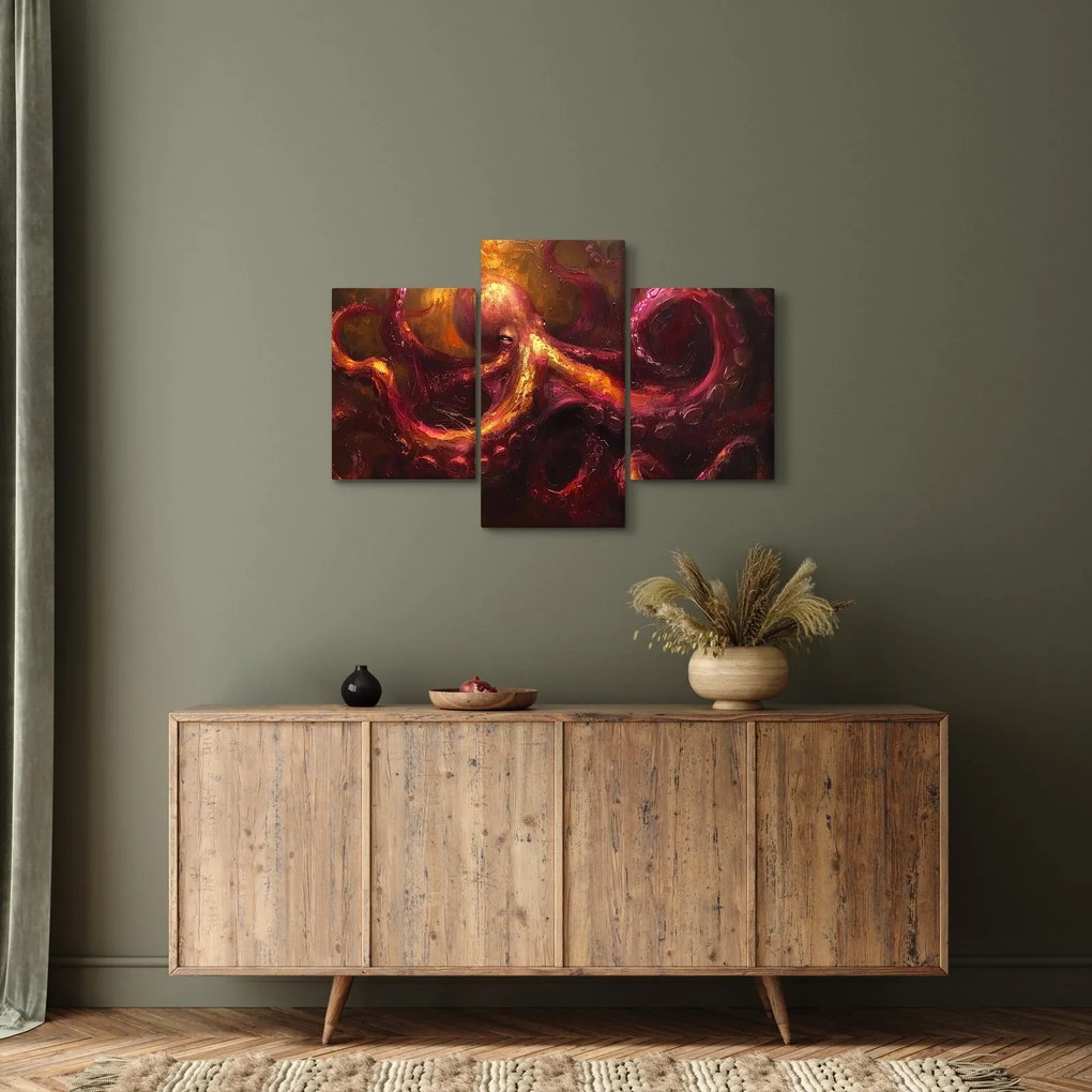 Kép - Polip, olajfestmény (90x60 cm)