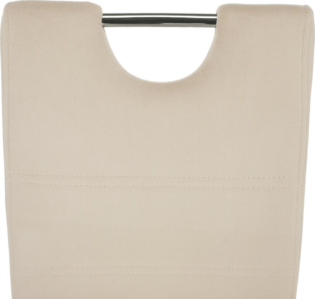 Étkezőszék, bézs Dulux Velvet szövet/világos varrás, ABIRA NEW