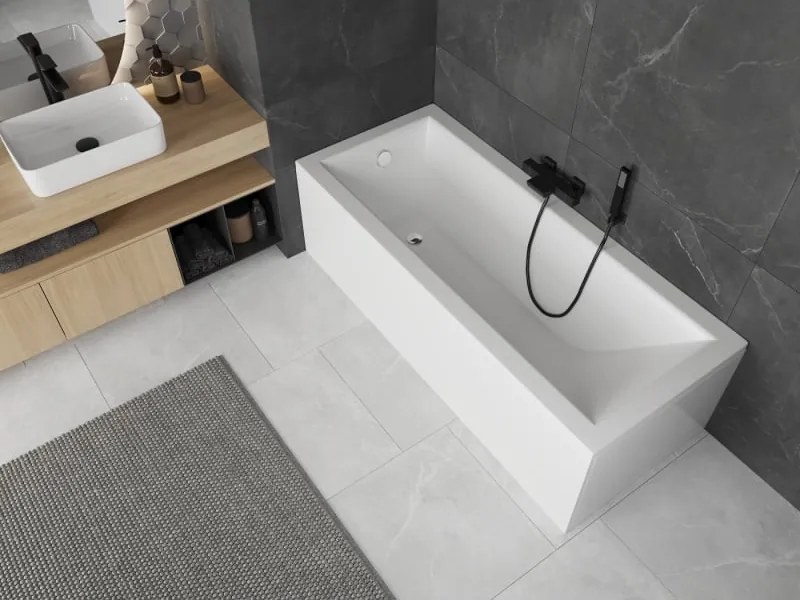 Mexen Cubik téglalap alakú kád 170 x 80 cm burkolattal, fehér - 55031708000X