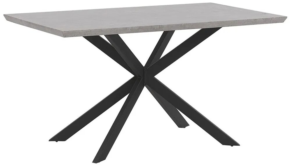 Stílusos Betonhatású Étkezőasztal 140 x 80 cm SPECTRA Beliani