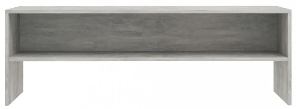 betonszürke szerelt fa TV-szekrény 120 x 40 x 40 cm