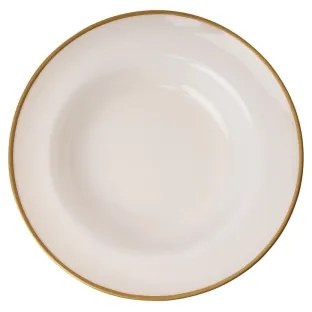 18 részes porcelán étkészlet – bézs-arany kivitel