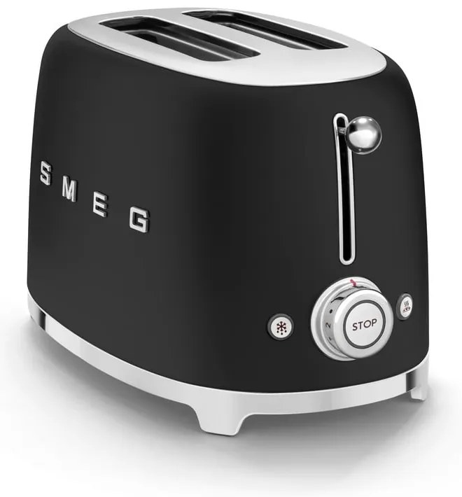 Matt fekete kenyérpirító Retro Style – SMEG