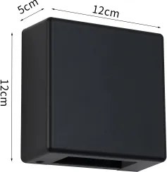 Brilagi - LED kültéri fali lámpatest DOUBLERAY LED/6W/230V fekete IP54