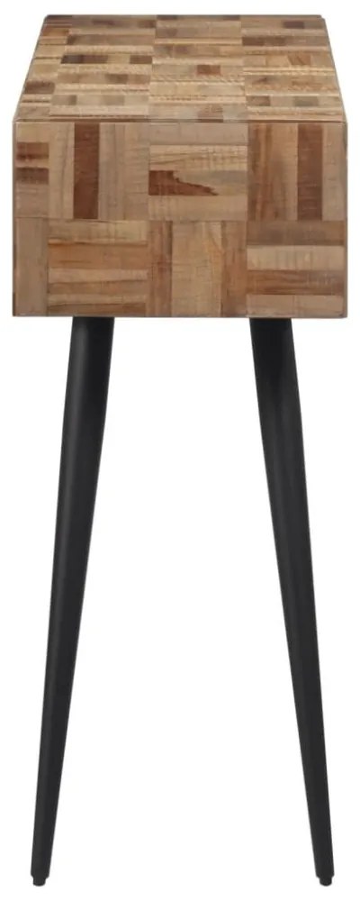 tömör újrahasznosított tíkfa tálalóasztal 110 x 34 x 80 cm