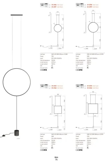 Redo 01-2134 - SLICK LED állólámpa 28W 230V fekete