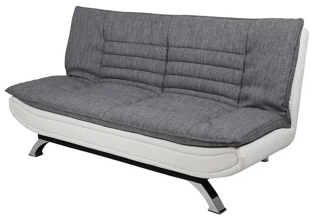 Ízléses ágyazható kanapé Alun 196 cm - világos szürke / fehér