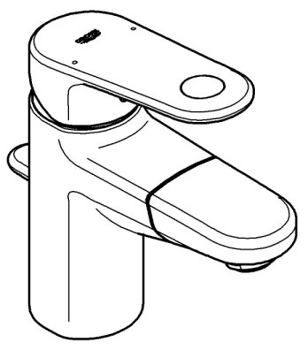 GROHE 33155002 - EUROPLUS mosdócsaptelep DN 15, fényes króm