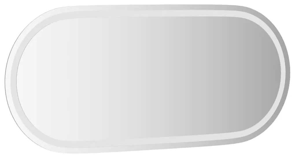 ovális LED-es fürdőszobai tükör 100 x 45 cm