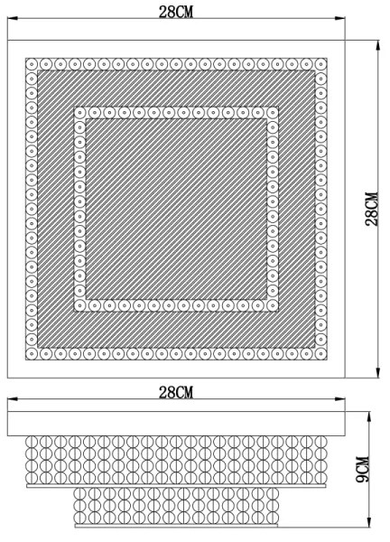 Globo 48214-16 - LED Mennyezeti lámpa CAKE LED/16W/230V
