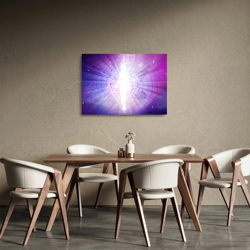 Absztrakt kép - Nő (üvegen) (70x50 cm)