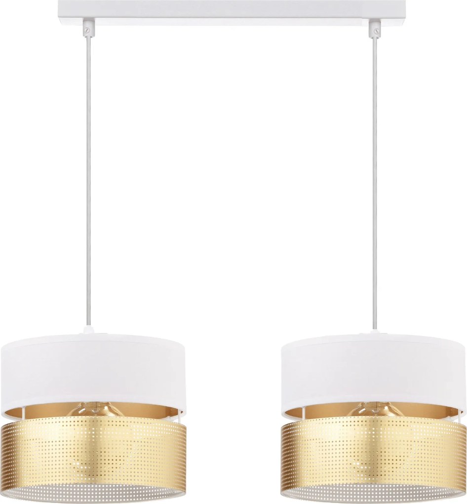 Mennyezeti Függőlámpa Lámpabúra Lyukakkal Arany E27 Led Fehér Áttört