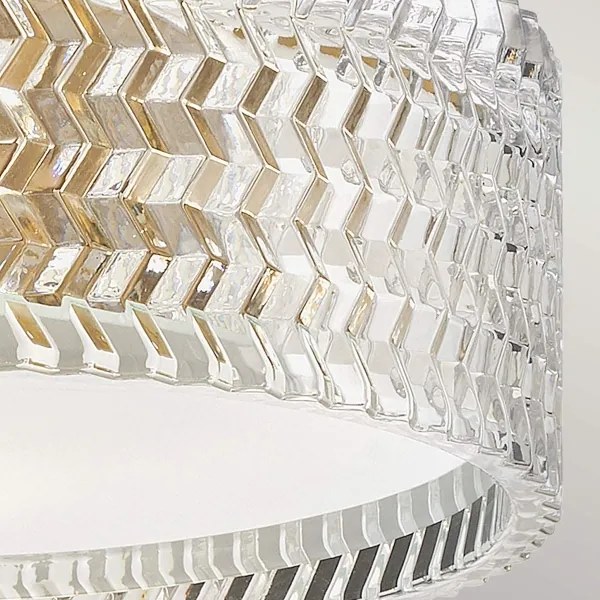 Hinkley HK-ELLE-F-S-HB - Mennyezeti lámpa 2xE27/60W/230V átm. 30,5 cm arany