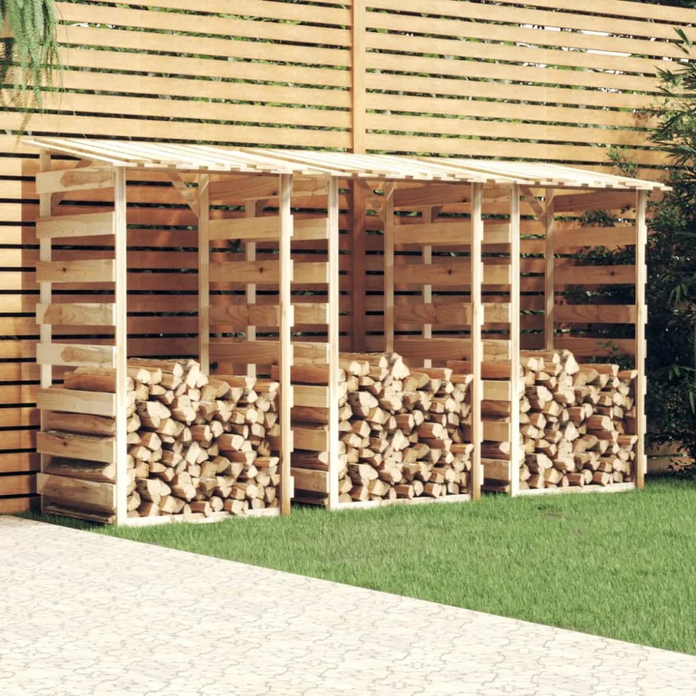 3 db impregnált fenyőfa pergola tetővel 100 x 90 x 200 cm