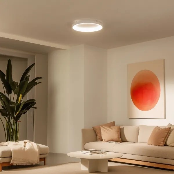 Brilagi - LED dimmelhető mennyezeti lámpa FALCON SLIM LED/42W/230V átm. 50 cm fehér + távirányító