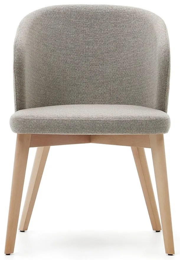 Bézs kárpitozott étkezőfotel Darice – Kave Home
