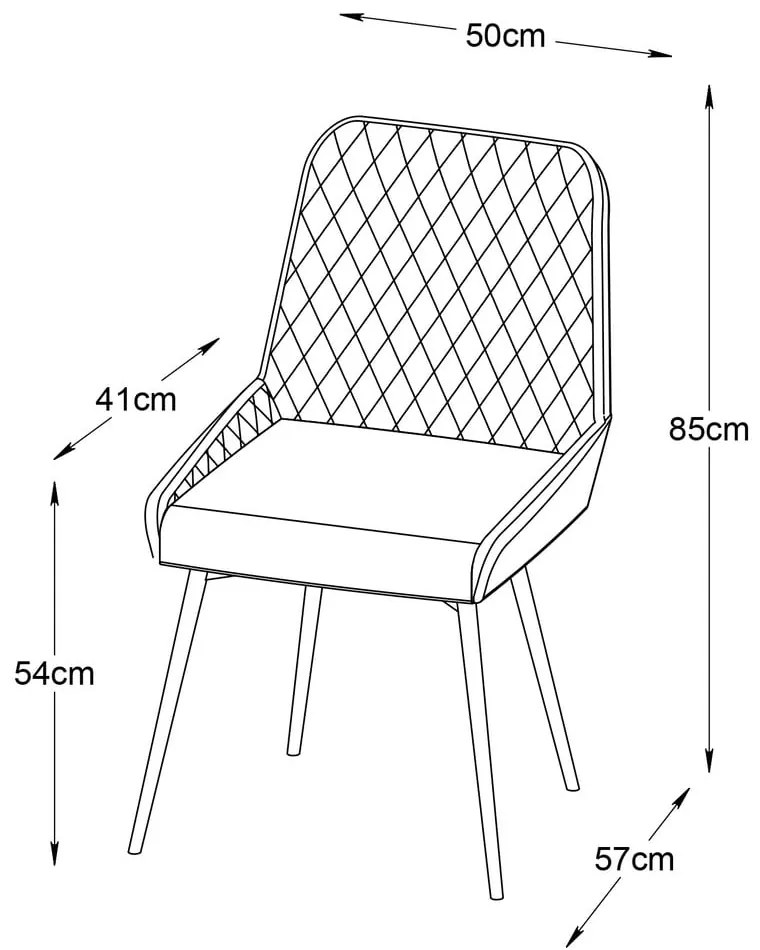 Szürke étkezőszék Milton – Unique Furniture