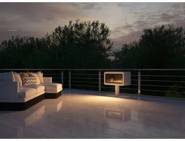 InFire - BIO kandalló 82,5x78 cm 3kW fehér