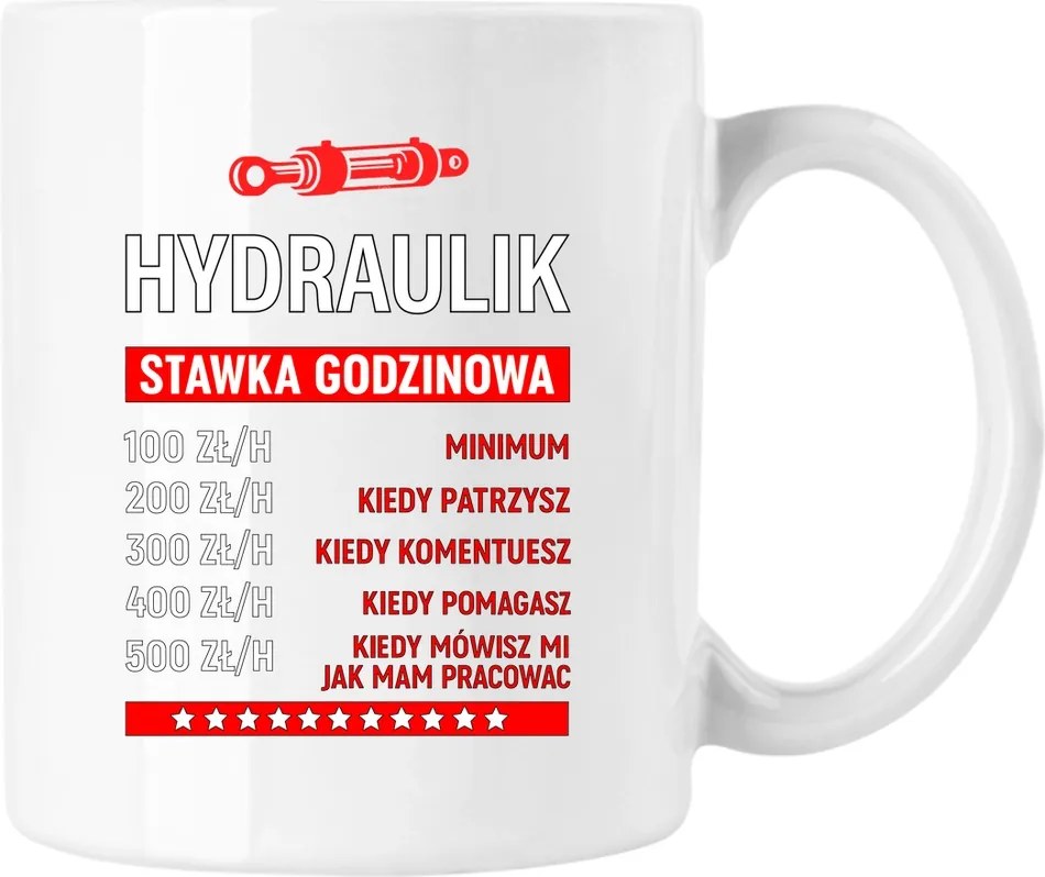 Bögre Vízvezeték szerelő kulcs fehér 330ml