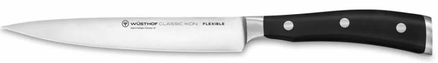 Wüsthof CLASSIC IKON filéző kés 16 cm, fekete markolat