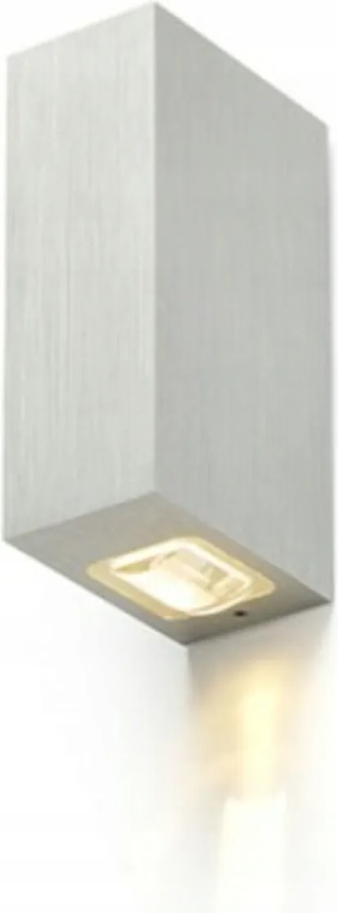 Fali lámpa Rendl Nick II Led 2x3W 3000K IP54 szálcsiszolt alumínium