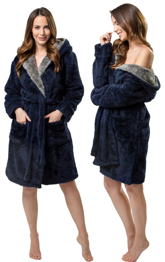 fürdőköpeny Jordan Navy-Grey women M