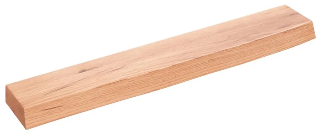 világosbarna kezelt tömör tölgyfa fali polc 60x10x4 cm