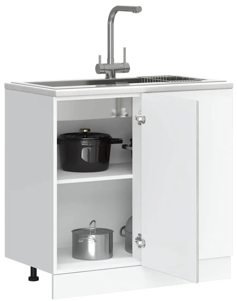 “Lyon” mosdó alapszekrény beton szürke színű műfa