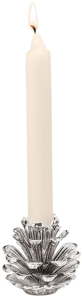 "Toboz"  gyertyatartó ,ezüst, 6 cm - EDZARD