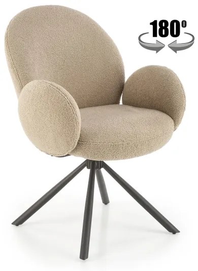 KIVA étkezőszék, 1 db, barna