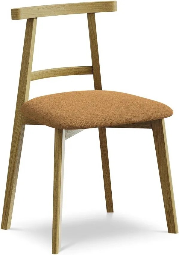 Terrakotta színű tömörfa étkezőszék Ohelo – Makamii