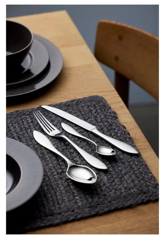 Ezüstszínű rozsdamentes acél evőeszköz készlet 16 db-os Indra – Gense