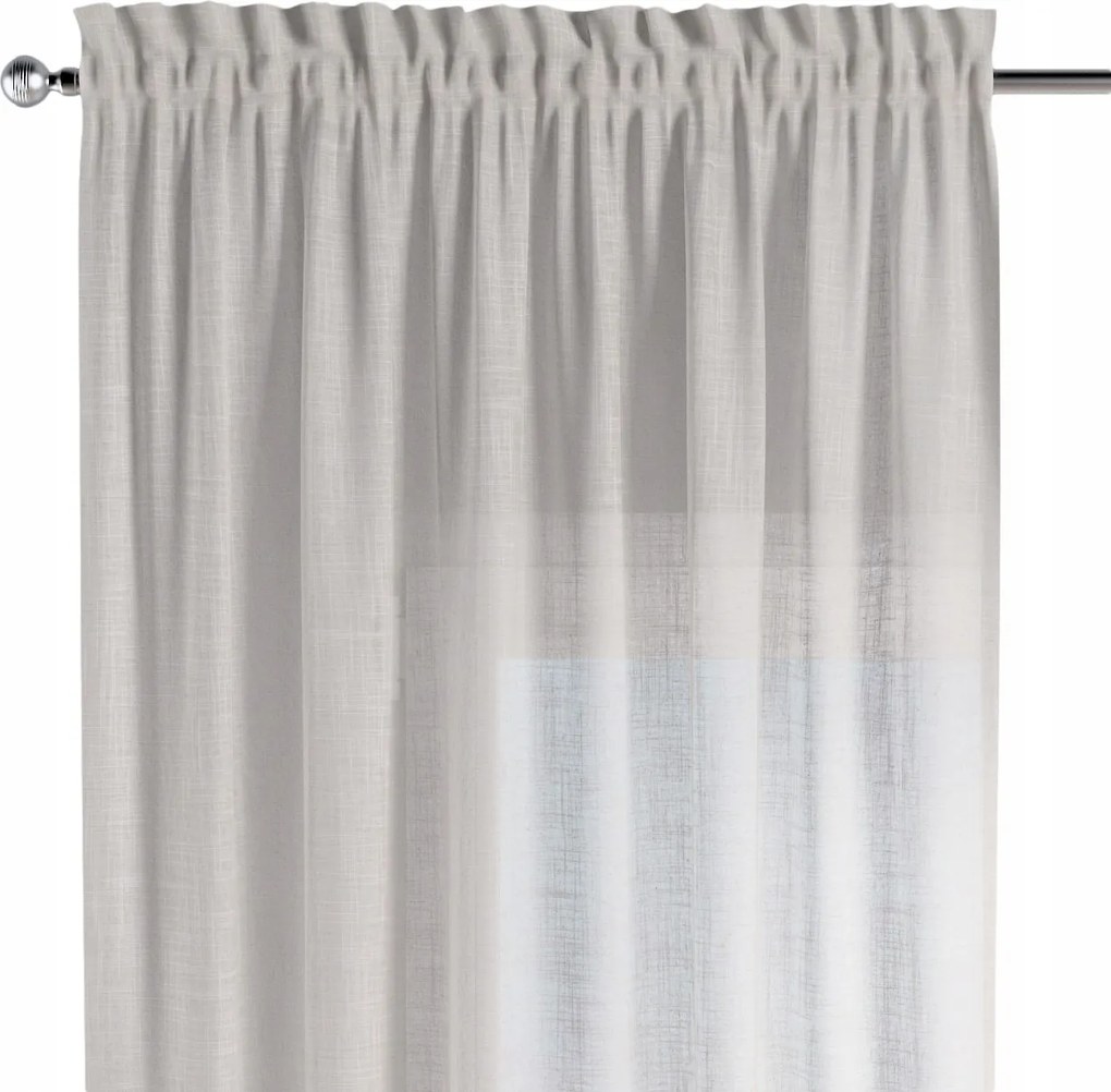 Csatornafüggöny frufruval 1 db 140x260cm bézs