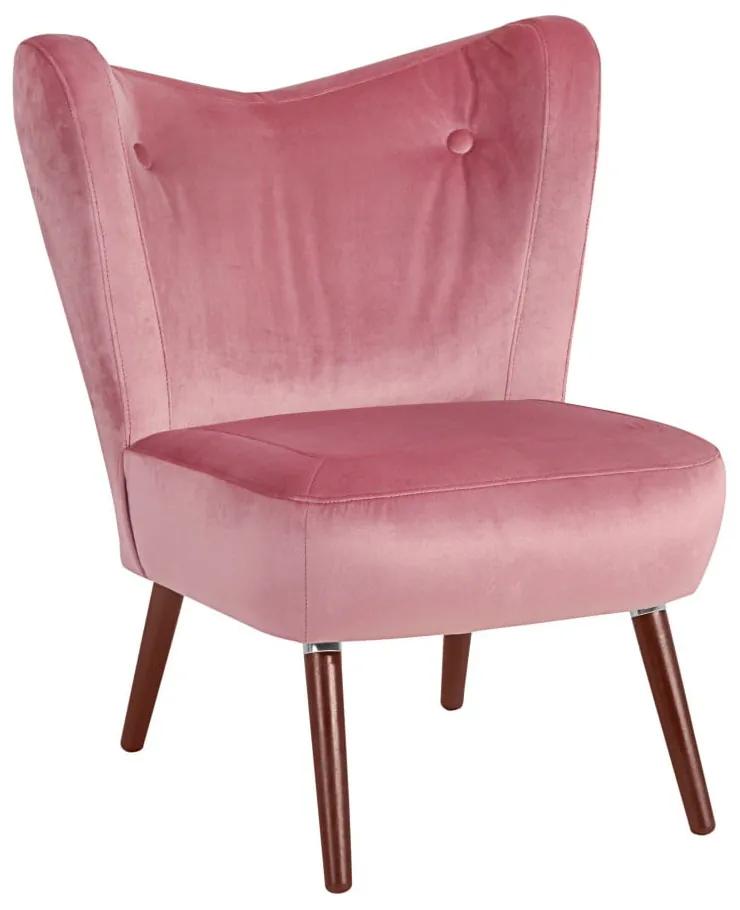 Sari Velvet rózsaszín fotel - Max Winzer
