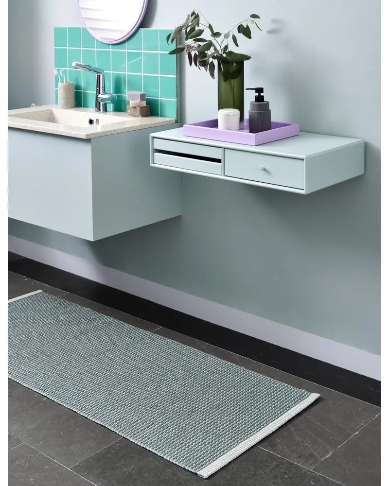 Világoszöld kültéri-beltéri szőnyeg 60x85 cm Mono Sage Army – Pappelina