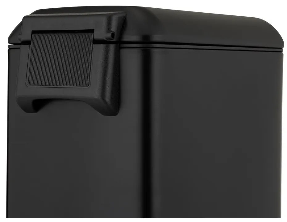 Matt fekete acél pedálos szemetes 12 l Design – Wenko