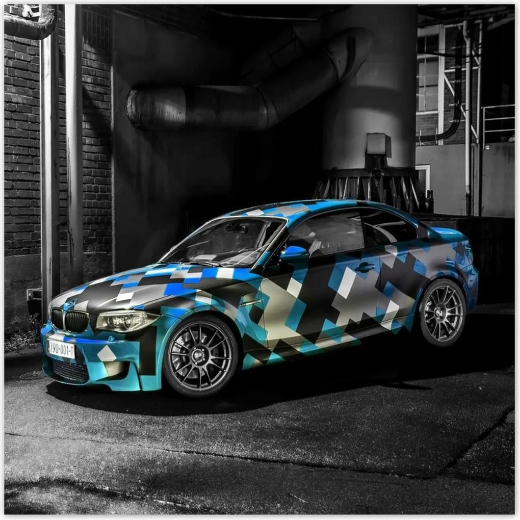 Poszterek 100x100 Türkiz Bmw