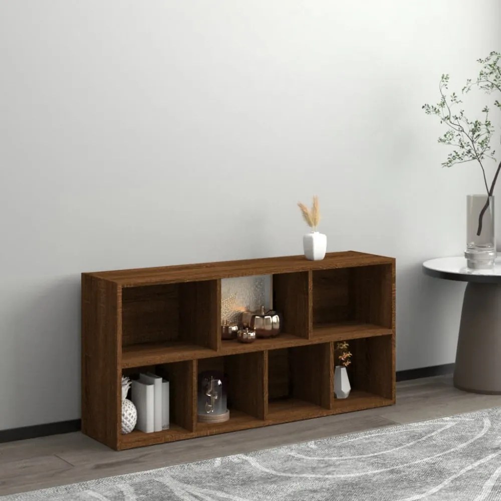 barna tölgy színű könyvszekrény 50 x 25 x 106 cm