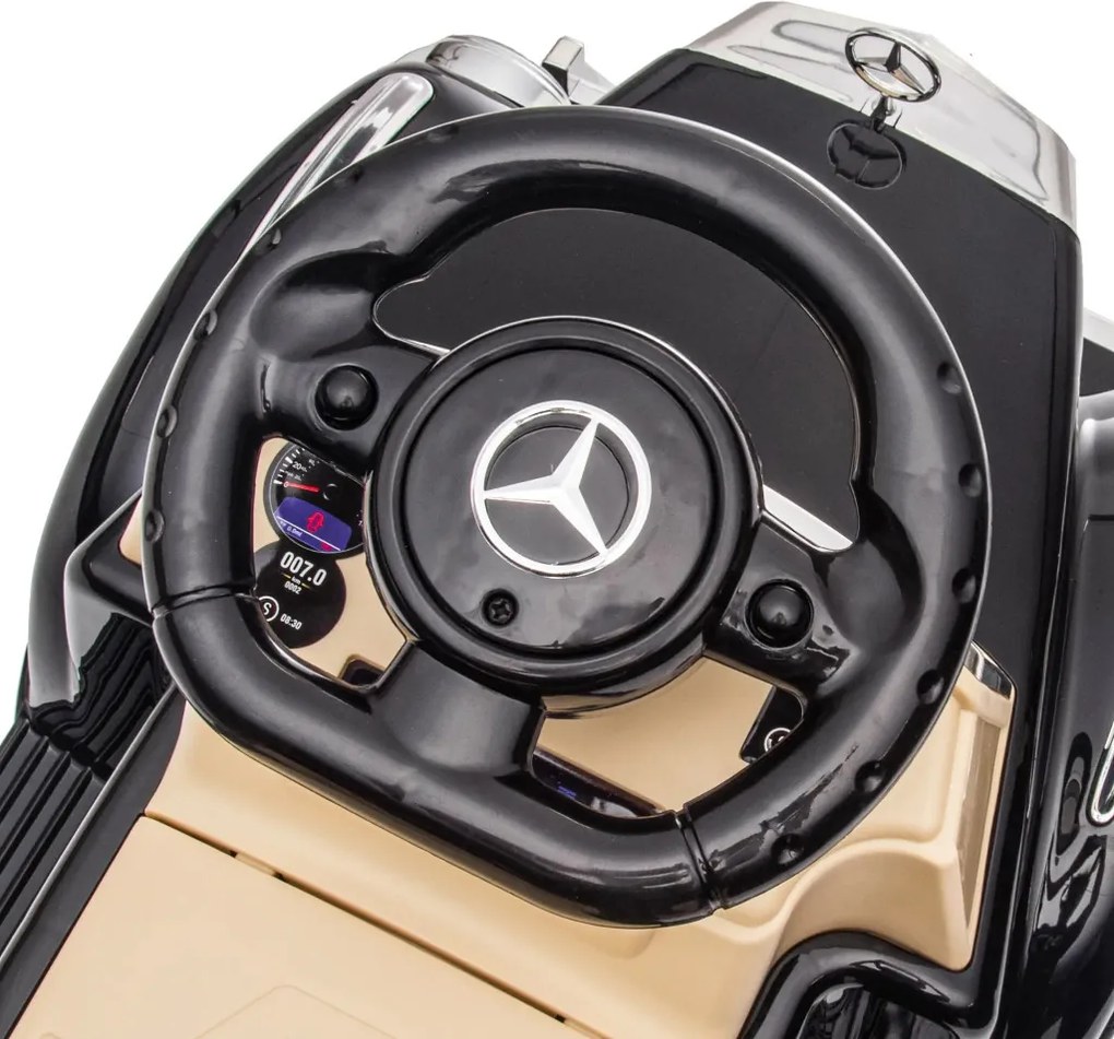 AIYAPLAY Gyermekeknek való Utazóautó, Mercedes Benz Design 300 S, Fekete