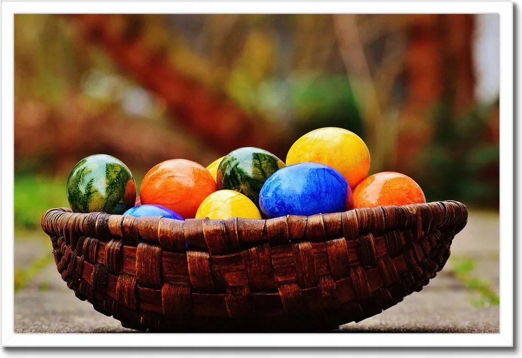 Poszterek keretben 60x40 Húsvéti húsvéti tojások