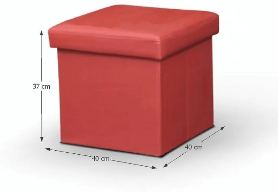 Puff LT4800 műbőr piros