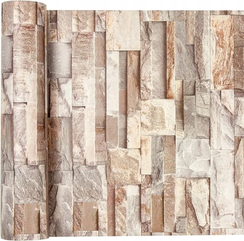 Tapéta hatás 3 D mosható Konyha Kő Fal Pala