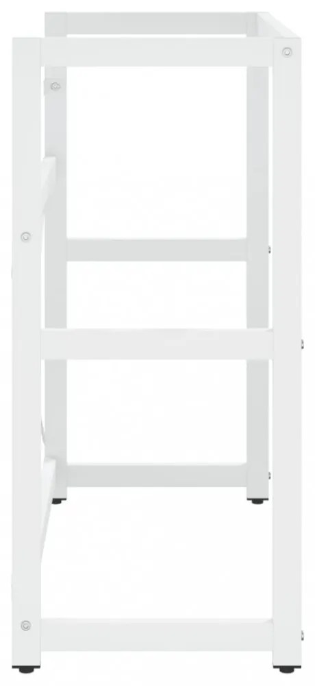 fehér vas fürdőszobai mosdókagylókeret 79 x 38 x 83 cm