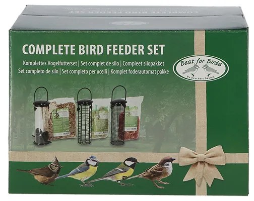 Teljes madáretető készlet madáreledellel, 3 db-os